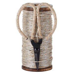Natural Jute Metallic Twine w/Scissors